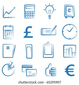 finance icon set