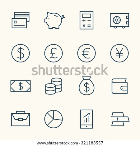 Finance icon set