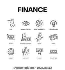 FINANCE ICON SET CONCEPT