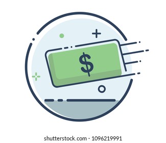 finance icon set design illustration,line filled style design, designed for web and app