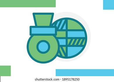 Juego de iconos de finanzas Línea rellenada Color plano concepto de finanzas icono de vectores de elementos de negocio.
