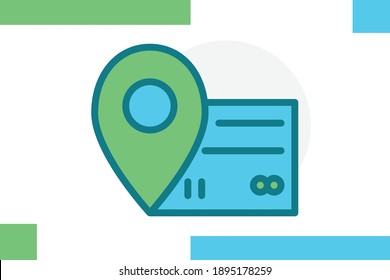 Juego de iconos de finanzas Línea rellenada Color plano concepto de finanzas icono de vectores de elementos de negocio.
