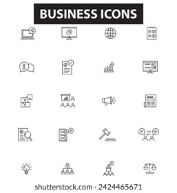 Conjunto de iconos de finanzas web plana aislada sobre fondo blanco - SEO y desarrollo, proceso creativo, negocios y finanzas, oficina y negocios, seguridad y protección, compras y comercio. Colección.