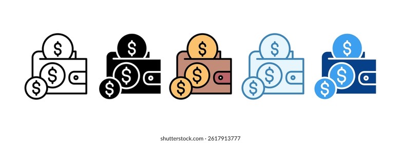 Finance Icon Set Multiple Style Collection