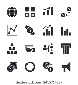 Icono de financiación - ilustración vectorial
