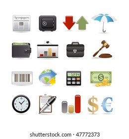 Finance icon set. Vector illustration