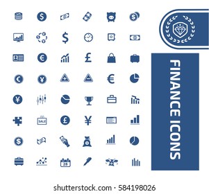 Finance icon set,clean vector