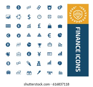Finance icon set,clean vector