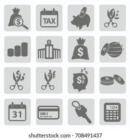 Finance icon set,vector