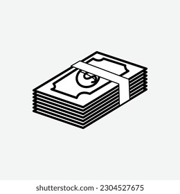 Finance icon simple design on white background