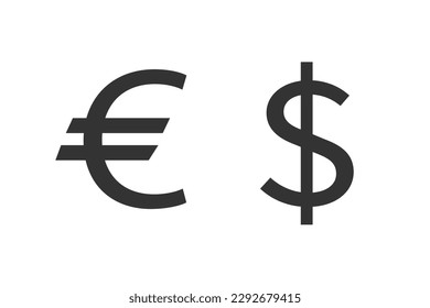 Finanzsymbol. Strond. Devisenset, Vektorgrafik