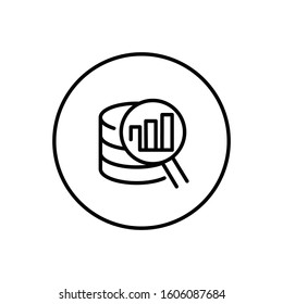 The finance icon is a thin black line