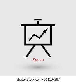 Finance Icon vector, flat design best vector icon