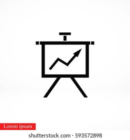 Finance Icon vector, flat design best vector icon