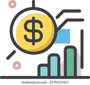 Finance icon vector illustration design