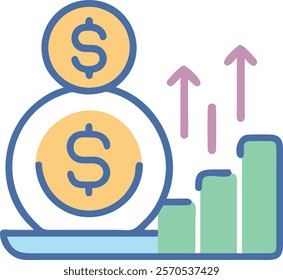 Finance icon vector illustration design