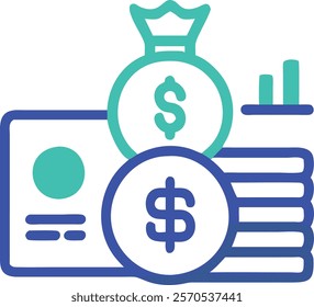 Finance icon vector illustration design