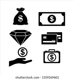 finance icon, finance icon vector isolated on white background.Easy To Edit Vector Image.