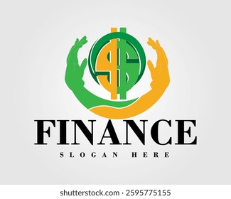 finance icon vector logo design illustration