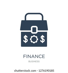 finance icon vector on white background, finance trendy filled icons from Business collection, finance vector illustration