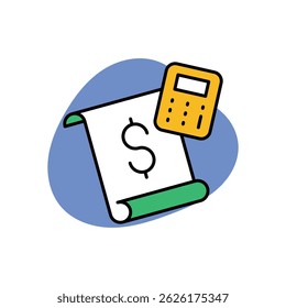 Icono de finanzas Vector ilustración de stock