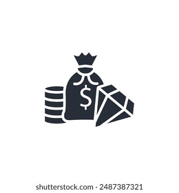 Finance icon. vector.Editable stroke.linear style sign for use web design,logo.Symbol illustration.