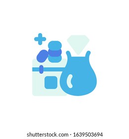 finance icon, wealth icon . Perfect for application, web, logo and presentation template. icon design flat style