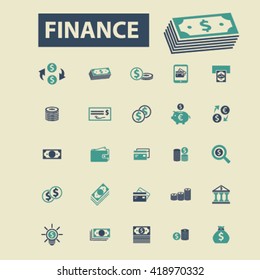 finance icons
