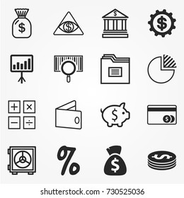 Finance icons
