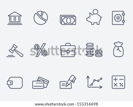 Finance icons