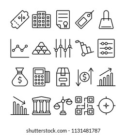 Finance icons in for any purposes. Perfect for website mobile app presentation.