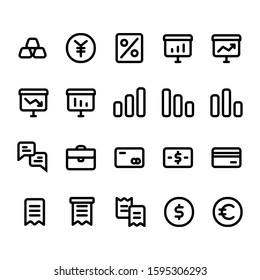 Finance icons in for any purposes. Perfect for website mobile app presentation and any other projects. Suitable for any user interface and user experience.