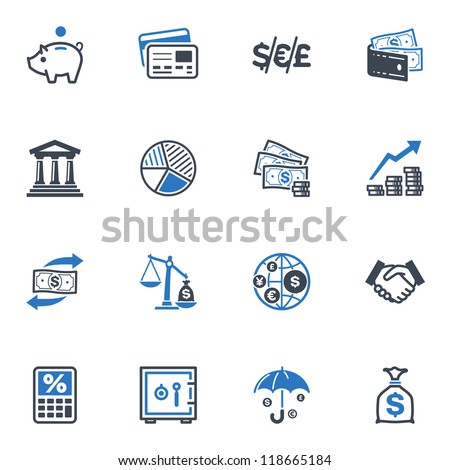 Finance Icons - Blue Series