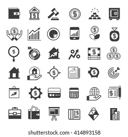 finance icons, business icons set