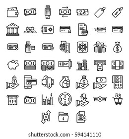 Finance Icons Kit Set Collection