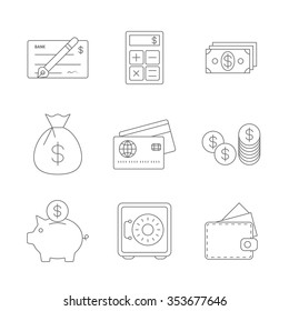 Finance Icons Line
