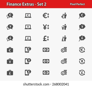 Finance Icons. Professional, pixel perfect icons optimized for both large and small resolutions. EPS 8 format.