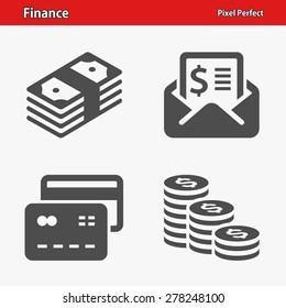 Finance Icons. Professional, pixel perfect icons optimized for both large and small resolutions. EPS 8 format.