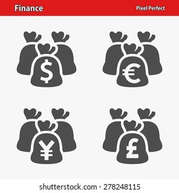 Finance Icons. Professional, pixel perfect icons optimized for both large and small resolutions. EPS 8 format.