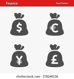 Finance Icons. Professional, pixel perfect icons optimized for both large and small resolutions. EPS 8 format.
