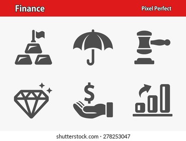 Finance Icons. Professional, pixel perfect icons optimized for both large and small resolutions. EPS 8 format.