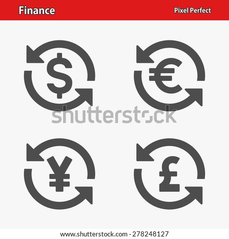 Finance Icons. Professional, pixel perfect icons optimized for both large and small resolutions. EPS 8 format.