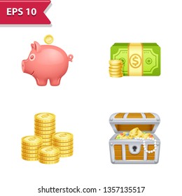 Finance Icons. Professional, pixel-aligned icons in realistic colors.