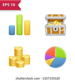 Finance Icons. Professional, pixel-aligned icons in realistic colors.