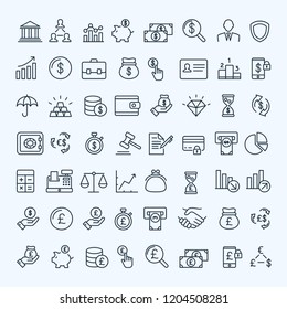 finance icons set