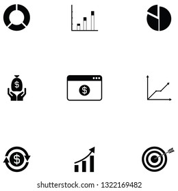 finance icons set