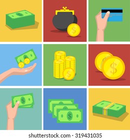 Finance icons set