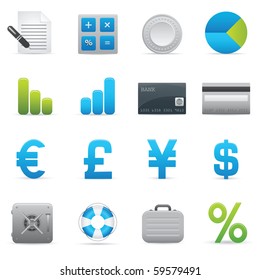 Finance Icons Set | Indigo Series 01