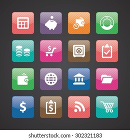 finance icons universal set for web and mobile