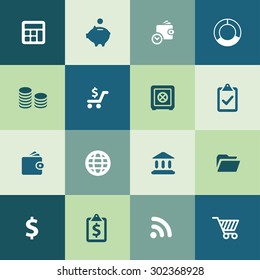 finance icons universal set for web and mobile